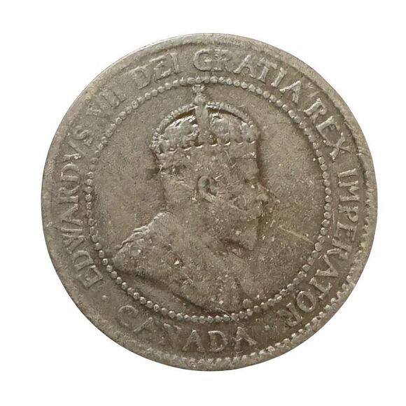 1903 Canada One / 1 Cent Coon KM# 8 Large Cent Bronze - Picture 1 of 12